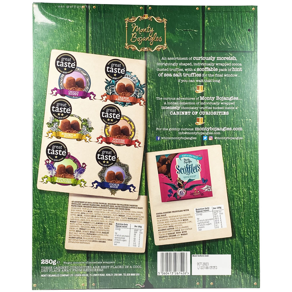 Monty Bojangles Premium Truffle Selection Advent Calendar 250g